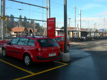 Mobility CarSharing am Bahnhof Langnau